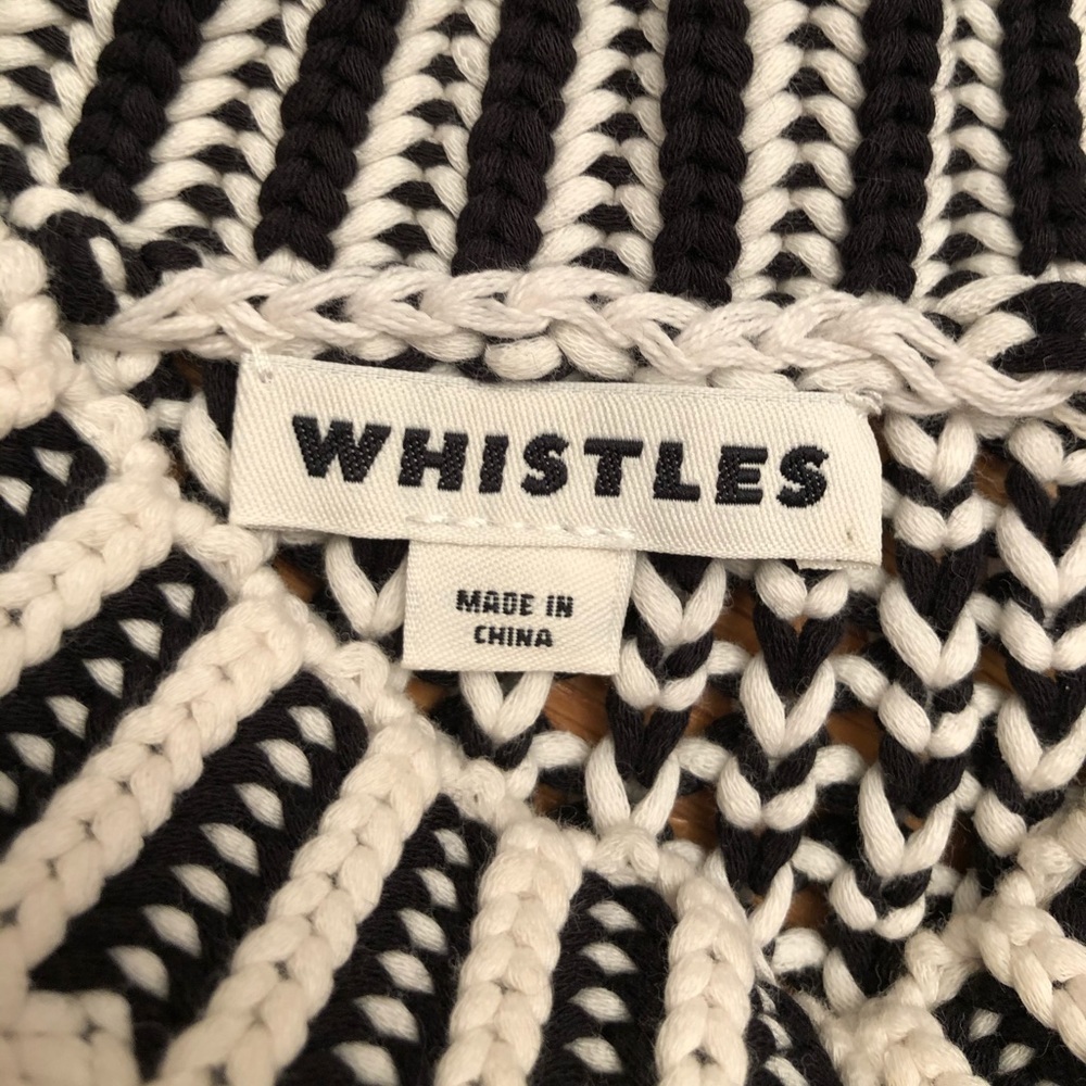WHISTLES Festival Boho Hippie Fringe Knit Tank Top - Picture 6 of 7